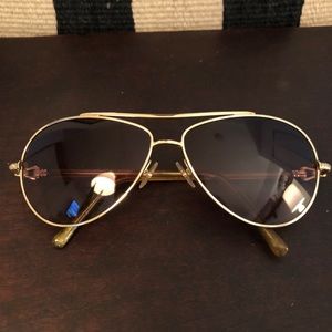 David Yurman Aviator Sunglasses - Gold